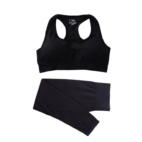 Seamless  High Waist Leggings and Crop Top Yoga Set