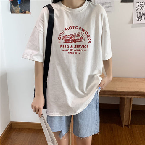 Women Short Sleeve Casual Korean Style Shirt