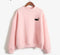 Women's SWEAT NEKO Solid Colour Sweatshirt