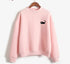 Women's SWEAT NEKO Solid Colour Sweatshirt
