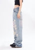 Girls Ripped Beggar Denim Trousers
