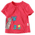Cartoon Pattern Stitching Baby Short-Sleeved T-Shirt