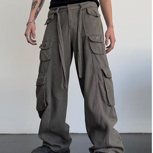 High Street Hip Hop Straight Leg Pants