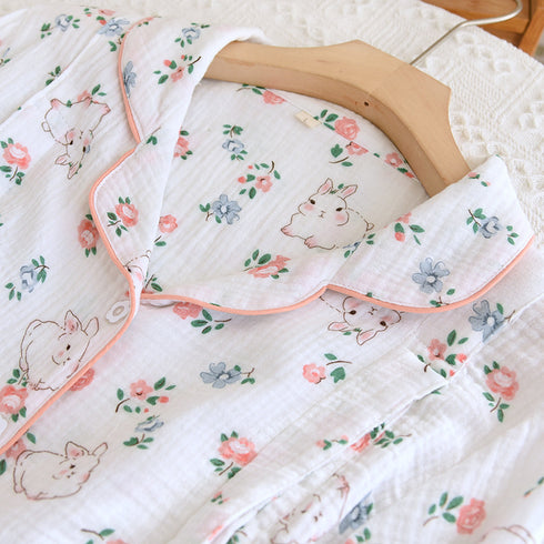 Women's Pure Cotton Spring Crepe Shirt Trousers