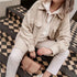 Women vintage oversize plaid long shirts
