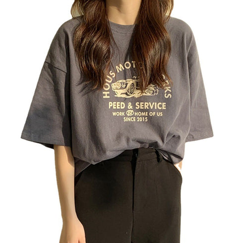 Women Short Sleeve Casual Korean Style Shirt