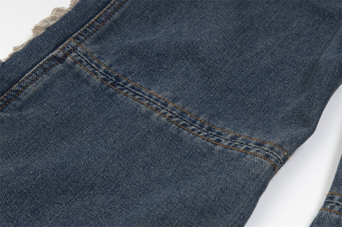 Unisex Ripped Denim Trousers