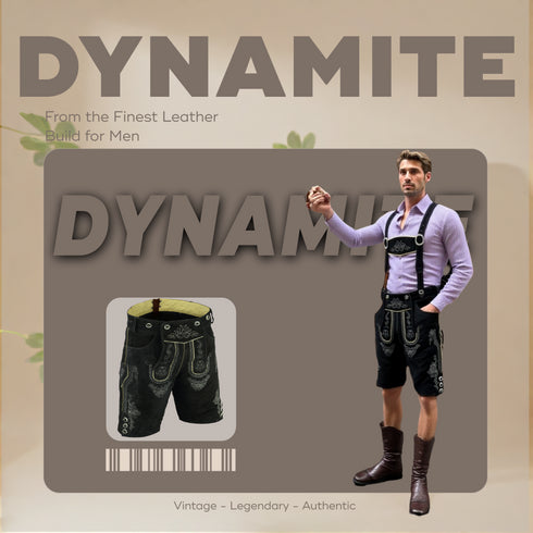 Lederhosen Shorts BLACK DG-1002