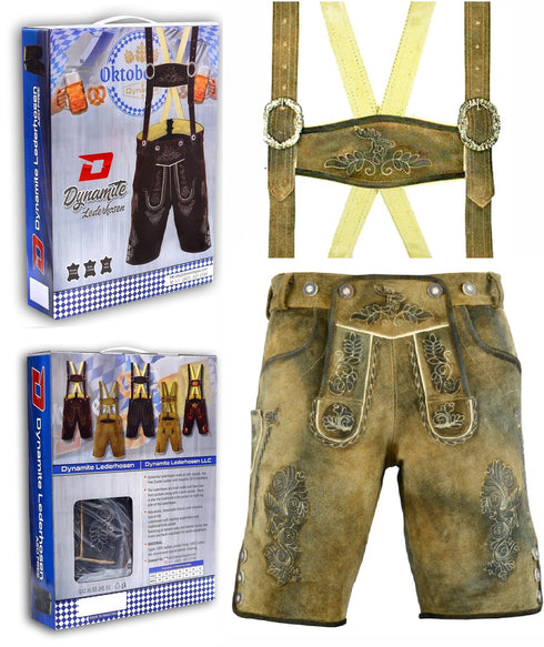 Bavarian Lederhosen Shorts Antique DG-1012-BF