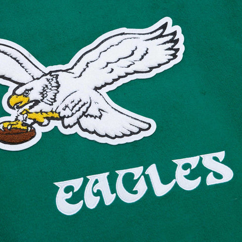 Authentic Mitchell & Ness Philadelphia Eagles NWT Princess Diana Varsity Jacket NFL 90's Letterman Jacket