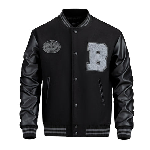 New Men's Varsity Jacket Trendy Youth Baseball Jacket Embroidered Jacket