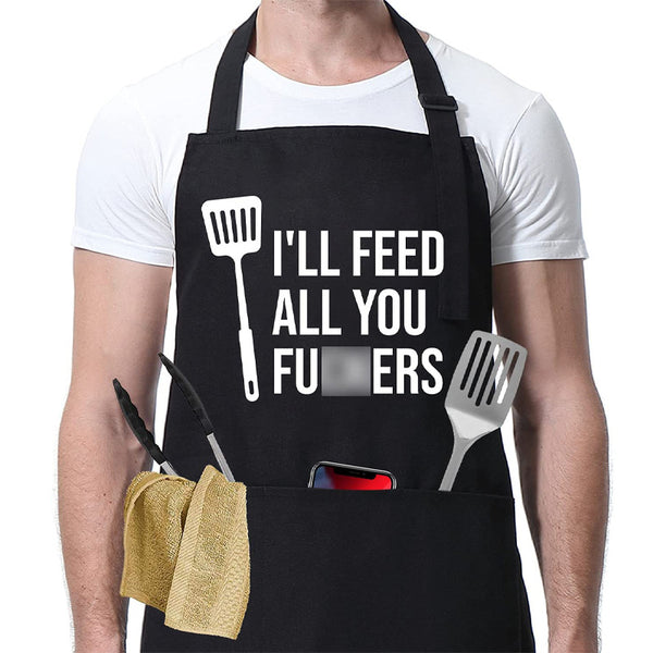 Apron Unisex Kitchen Barbecue Apron Home Restaurants Apron