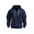 Sports Casual Sweatshirt Hooded Pullover Zipper Jacket