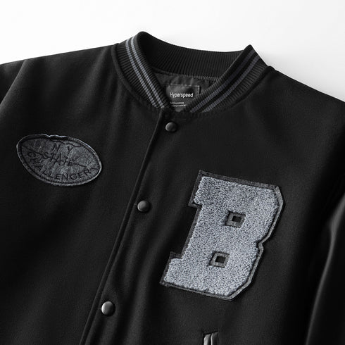 New Men's Varsity Jacket Trendy Youth Baseball Jacket Embroidered Jacket