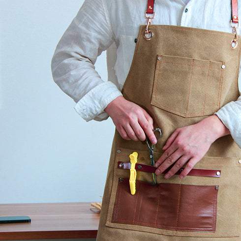 Denim Canvas Apron Cake Shop Baking Work Clothes Unisex