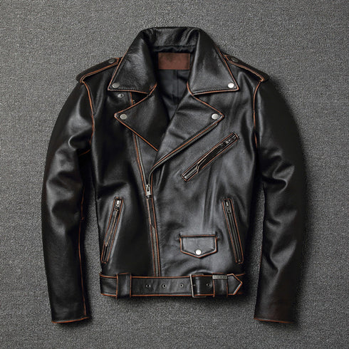 Harley Davidson Jacket Genuine Leather Jacket Cowhide Motorcycle Men Jacket