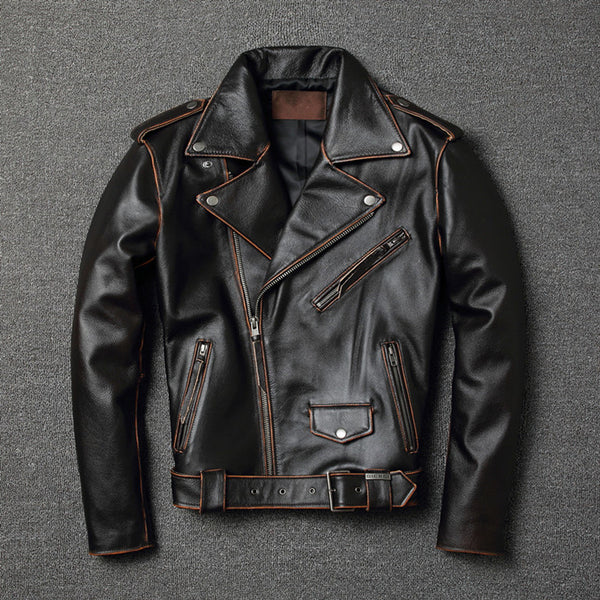 Harley Davidson Jacket Genuine Leather Jacket Cowhide Motorcycle Men Jacket