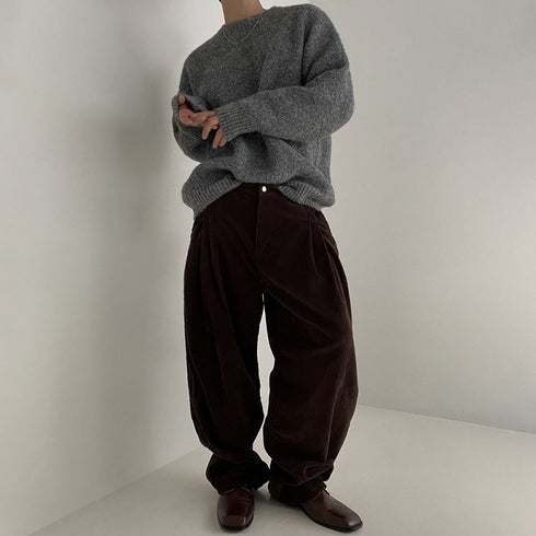 Mens Trendy Winter Wool Sweatshirt