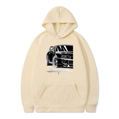 Sweater D Head Text Sun Man Hoodies