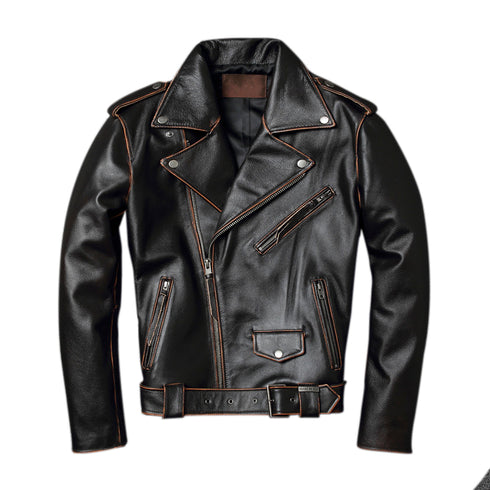 Harley Davidson Jacket Genuine Leather Jacket Cowhide Motorcycle Men Jacket