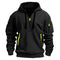 Sports Casual Sweatshirt Hooded Pullover Zipper Jacket