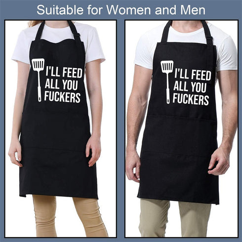 Apron Unisex Kitchen Barbecue Apron Home Restaurants Apron