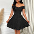 Women Short Style dress with dotted stars
