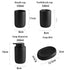 Matte Black Bathroom Accessories Set