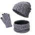 Knitted Three-piece Hat Scarf