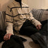 Men's Retro Lapels Knitwear Top