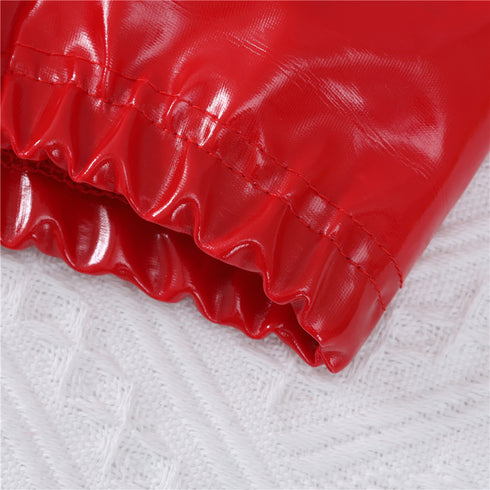 Men's Zipper Bright Leather Pants