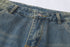 Water Washed Hole Denim Shorts For Men
