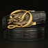 Crocodile Buckle Belt Made of pure Cowhide