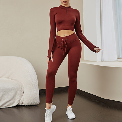 Women's Seamless Fitness Yoga Wear Suit