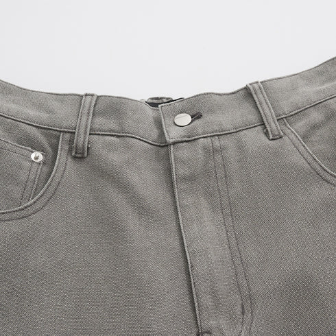Punk Tooling Denim Logging Pants Men