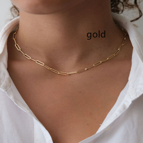 Single Layer Thin Women's Necklace