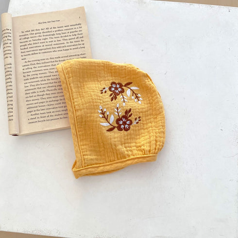 Infant Girls Double Wrinkle Cotton Long-sleeve Romper