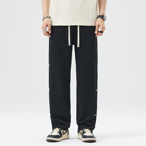 Men Loose Breathable Harem Knitted Pants