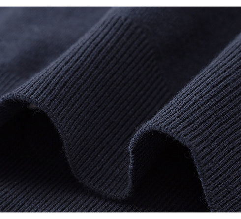 Men's Round Neck Striped Knitted Shirt