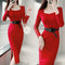 Women's Temperament Slim Package Hip Dresses