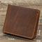 Retro Rough Tri-fold Leather Wallet