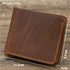 Retro Rough Tri-fold Leather Wallet