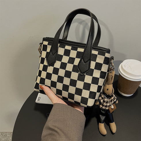 Houndstooth Shoulder Bags for Unisex