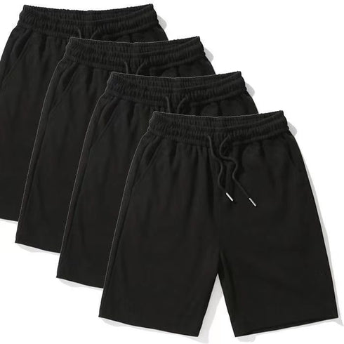 Solid Color Straight Shorts For Men