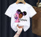 Princess Birthday Digital Printing Girl's T-shirts