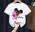 Princess Birthday Digital Printing Girl's T-shirts