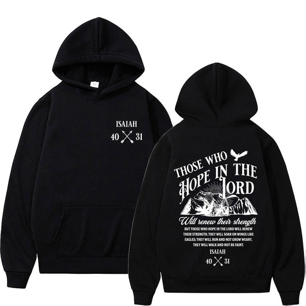Christian Jesus Letters Print Unisex Hoodies