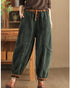 Women's Loose Stitching And Brushed Warm Trousers