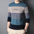 Men's Round Neck Striped Knitted Shirt