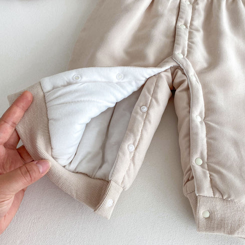 Babies Thick Quilted Jumpsuit